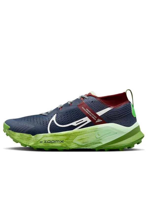 Кроссовки zoomx zegama trail Nike — изображение 1 из 4, синий/зеленый