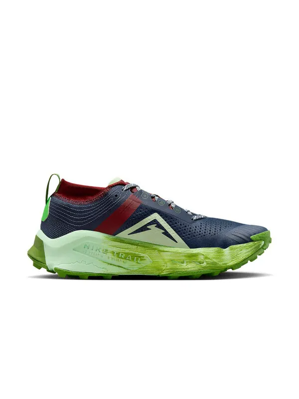 Кроссовки zoomx zegama trail Nike — изображение 2 из 4, синий/зеленый