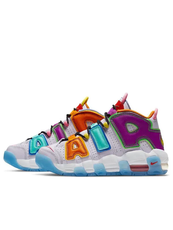 Кроссовки air more uptempo orange/blue/purple Nike — изображение 1 из 4, синий/желтый/фиолетовый