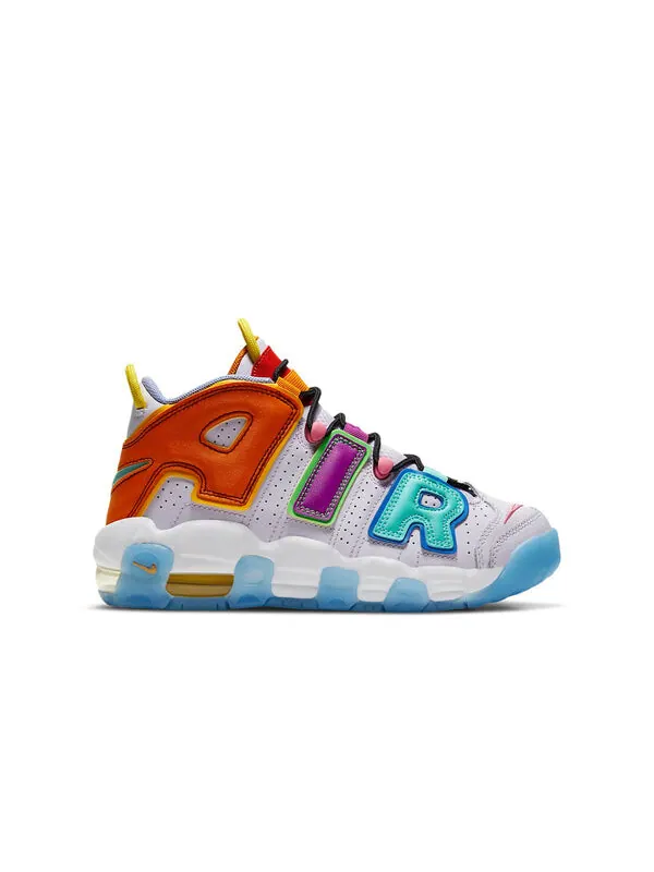 Кроссовки air more uptempo orange/blue/purple Nike — изображение 2 из 4, синий/желтый/фиолетовый