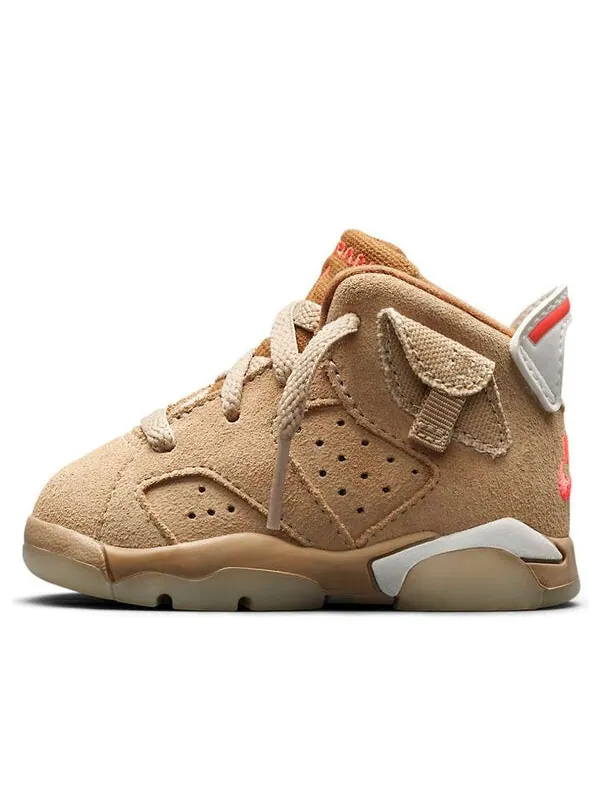 Кроссовки 6 ретро x travis scott Air Jordan — изображение 1 из 4, коричневый