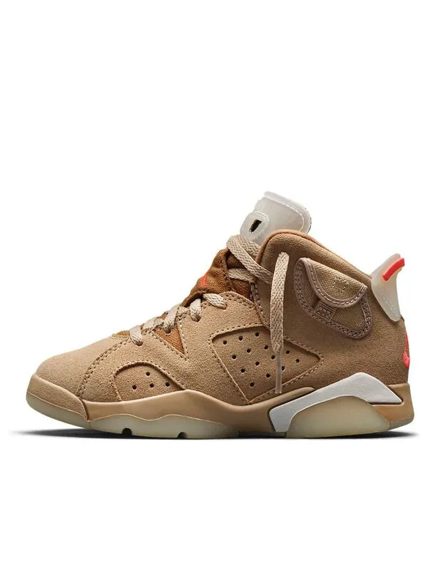Кроссовки 6 ретро x travis scott Air Jordan — изображение 1 из 4, коричневый