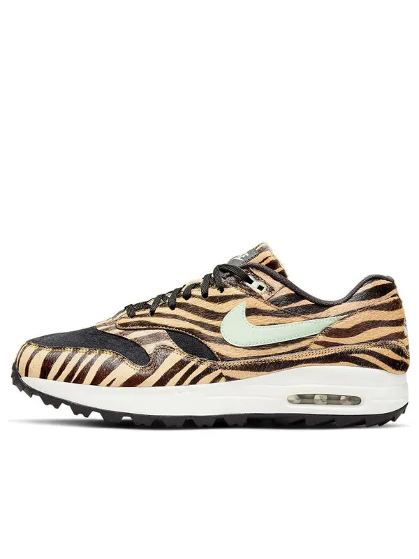 Кроссовки air max 1 golf 'tiger stripes' Nike — изображение 1 из 4, черный/белый/желтый