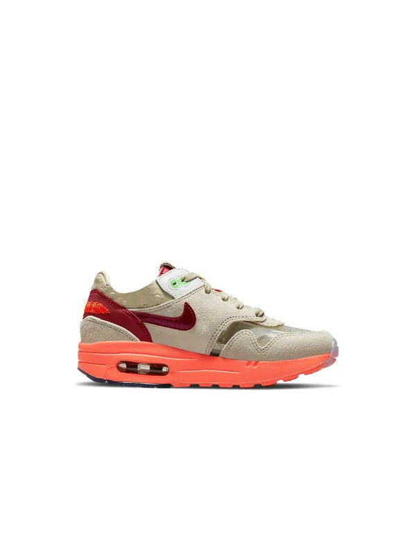 Кроссовки клот х аир макс 1 Nike — изображение 2 из 4, коричневый/красный