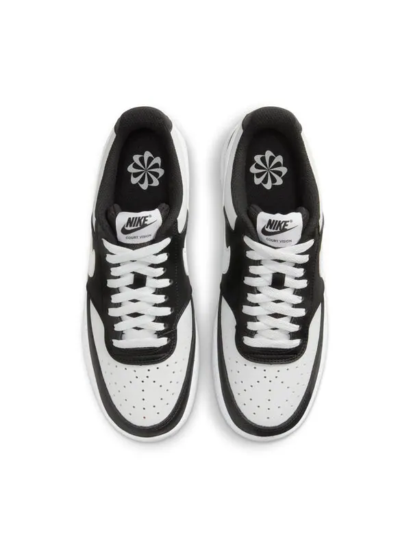 Кроссовки court vision low next nature 'black white' Nike — изображение 4 из 4, черный/белый