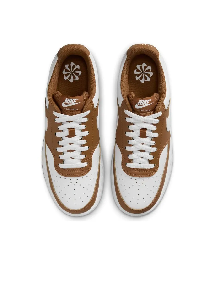 Кроссовки (WMNS) Nike Court Vision Low Next Nature 'Light British Tan White' — изображение 4 из 6, бежевый