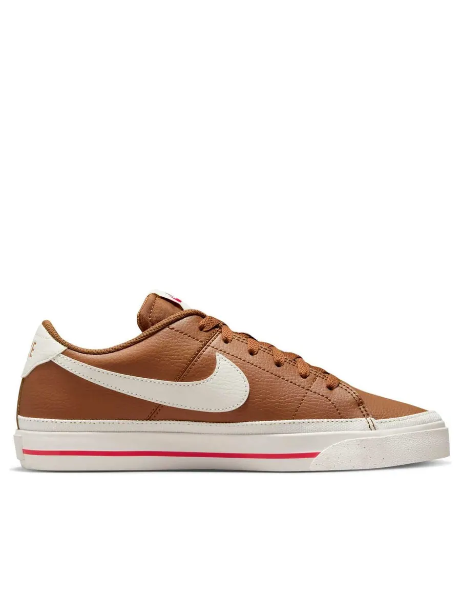 Кроссовки (WMNS) Nike Court Legacy Next Nature 'Light British Tan Fire Red Sail' — изображение 2 из 6, бежевый