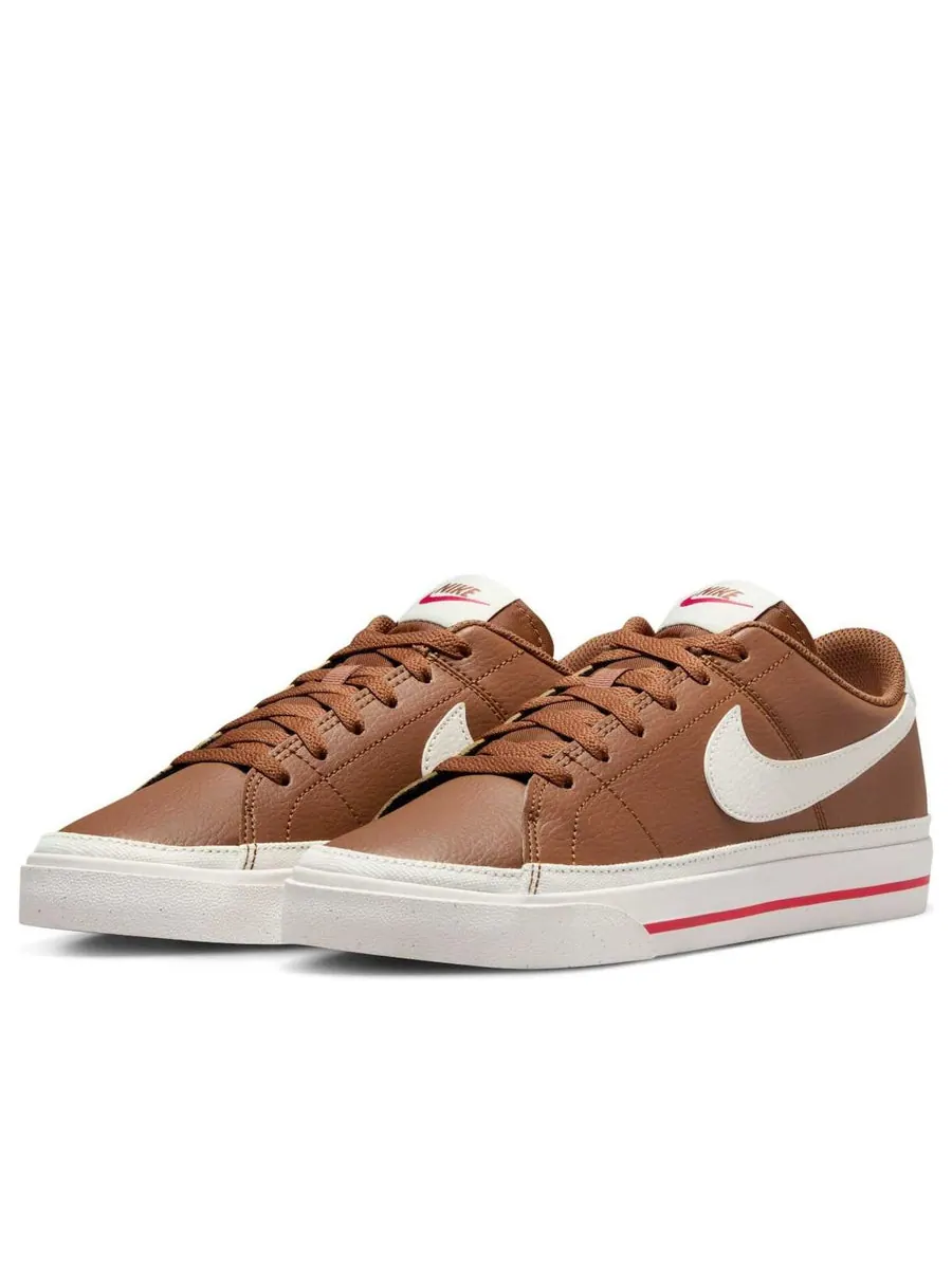 Кроссовки (WMNS) Nike Court Legacy Next Nature 'Light British Tan Fire Red Sail' — изображение 3 из 6, бежевый