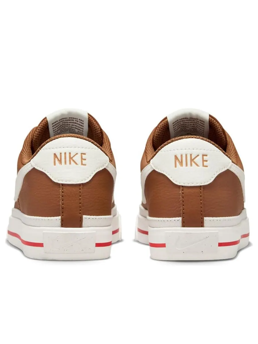 Кроссовки (WMNS) Nike Court Legacy Next Nature 'Light British Tan Fire Red Sail' — изображение 5 из 6, бежевый