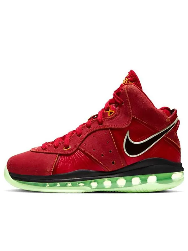 Кроссовки (GS) Nike LeBron 8 'Empire Jade' — изображение 1 из 4, черный/красный