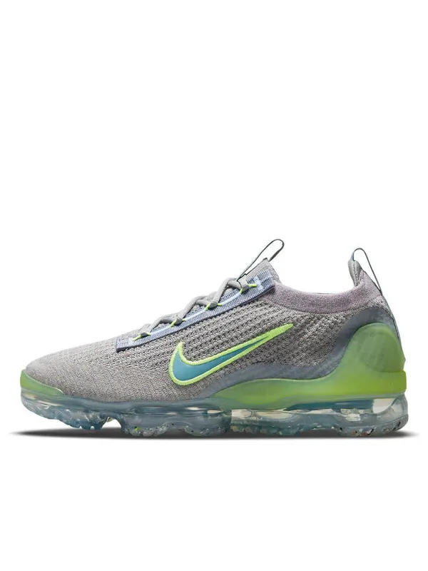 Кроссовки air vapormax 2021 flyknit Nike — изображение 1 из 4, серый/зеленый