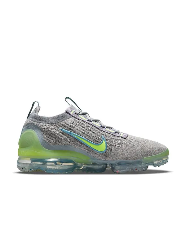 Кроссовки air vapormax 2021 flyknit Nike — изображение 2 из 4, серый/зеленый