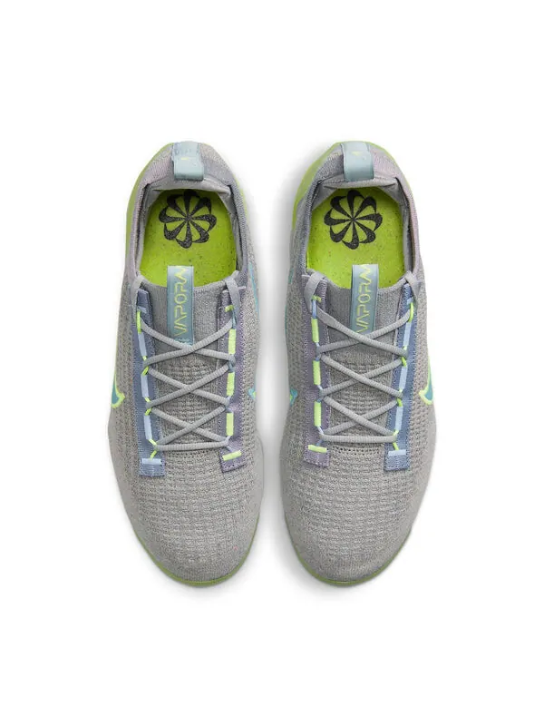 Кроссовки air vapormax 2021 flyknit Nike — изображение 4 из 4, серый/зеленый