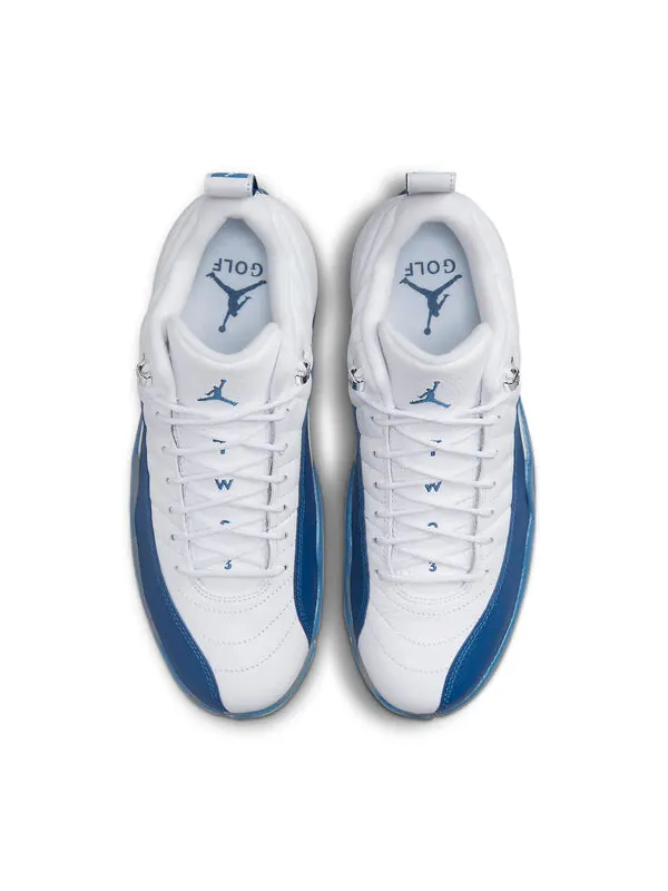 Кроссовки 12 low golf 'french blue' Air Jordan — изображение 2 из 4, белый/синий