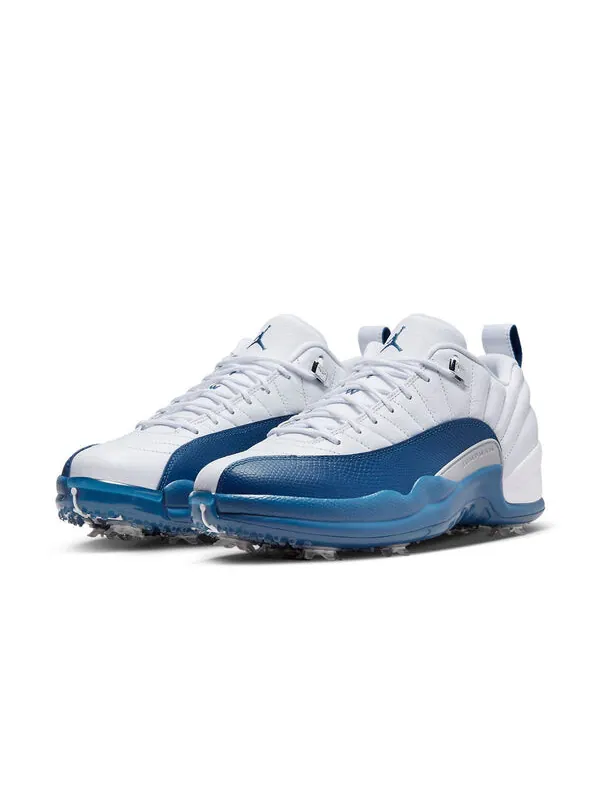 Кроссовки 12 low golf 'french blue' Air Jordan — изображение 4 из 4, белый/синий