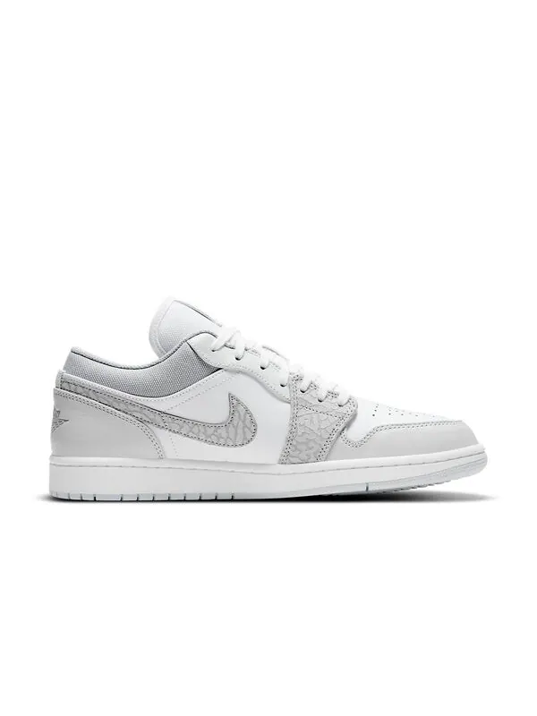 Кроссовки 1 низкая премия Air Jordan — изображение 2 из 4, белый/серый//серый