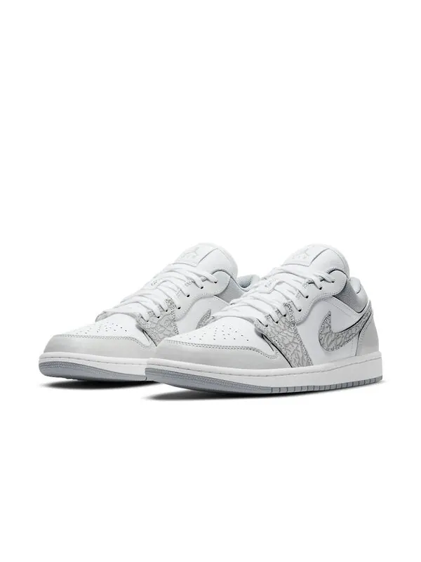 Кроссовки 1 низкая премия Air Jordan — изображение 3 из 4, белый/серый//серый