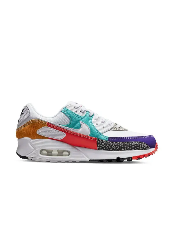 Кроссовки air max 90 Nike — изображение 2 из 4, белый/фиолетовый/зеленый