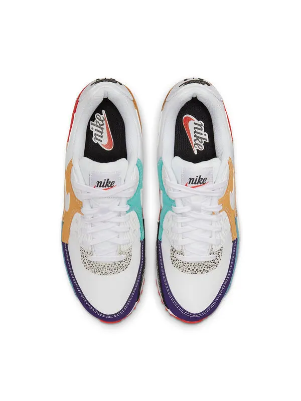 Кроссовки air max 90 Nike — изображение 4 из 4, белый/фиолетовый/зеленый