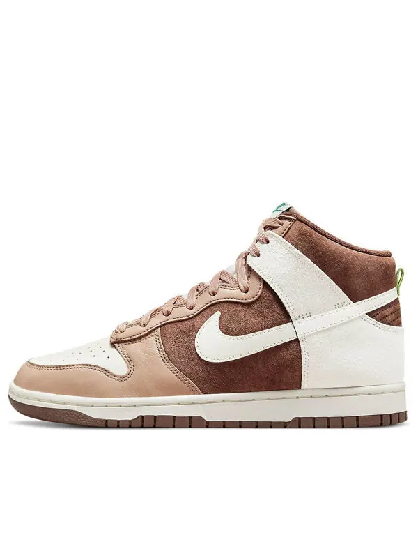Кроссовки dunk high 'light chocolate' Nike — изображение 1 из 4, хаки/светлый