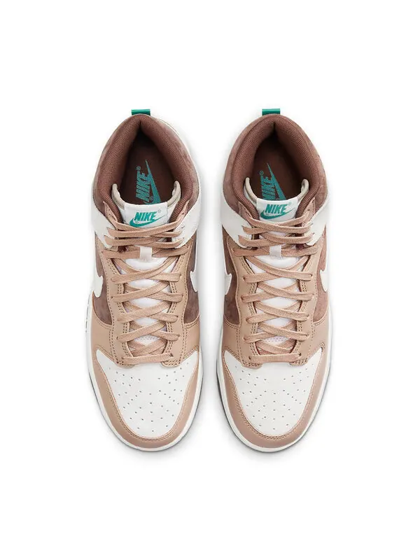 Кроссовки dunk high 'light chocolate' Nike — изображение 4 из 4, хаки/светлый