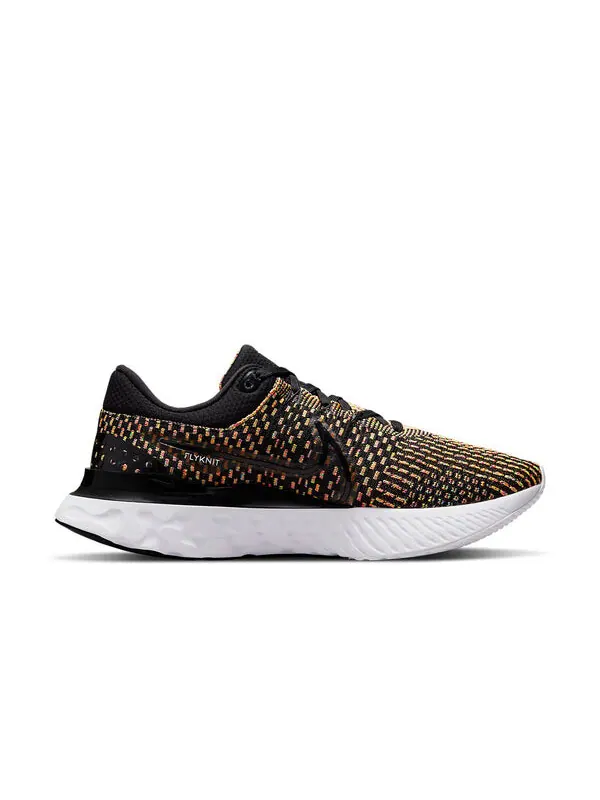 Кроссовки react infinity run flyknit 3 Nike — изображение 2 из 4, желтый/черный/белый