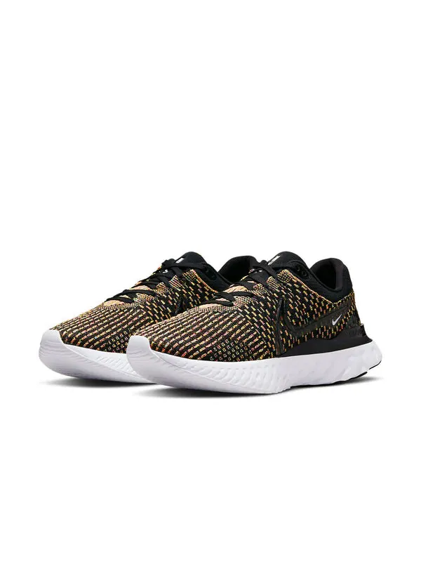 Кроссовки react infinity run flyknit 3 Nike — изображение 3 из 4, желтый/черный/белый
