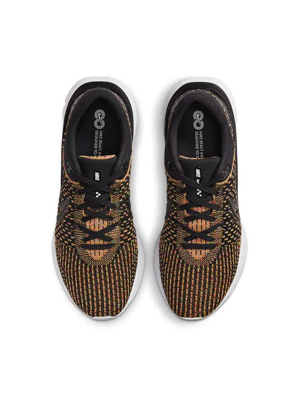 Кроссовки react infinity run flyknit 3 Nike — изображение 4 из 4, желтый/черный/белый