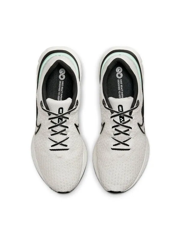 Кроссовки react infinity run flyknit 3 Nike — изображение 4 из 4, белый/черный