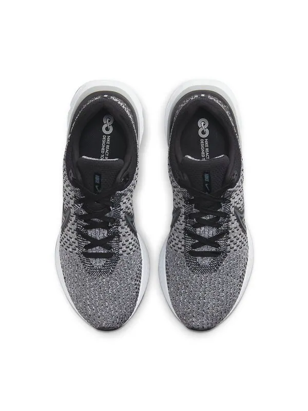 Кроссовки react infinity run flyknit 3 Nike — изображение 4 из 4, серый/черный