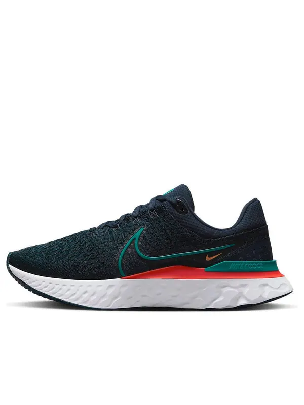 Кроссовки react infinity run flyknit 3 'obsidian bright spruce' Nike — изображение 1 из 4, белый/светлый/яркий