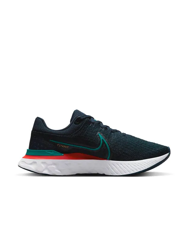 Кроссовки react infinity run flyknit 3 'obsidian bright spruce' Nike — изображение 2 из 4, белый/светлый/яркий