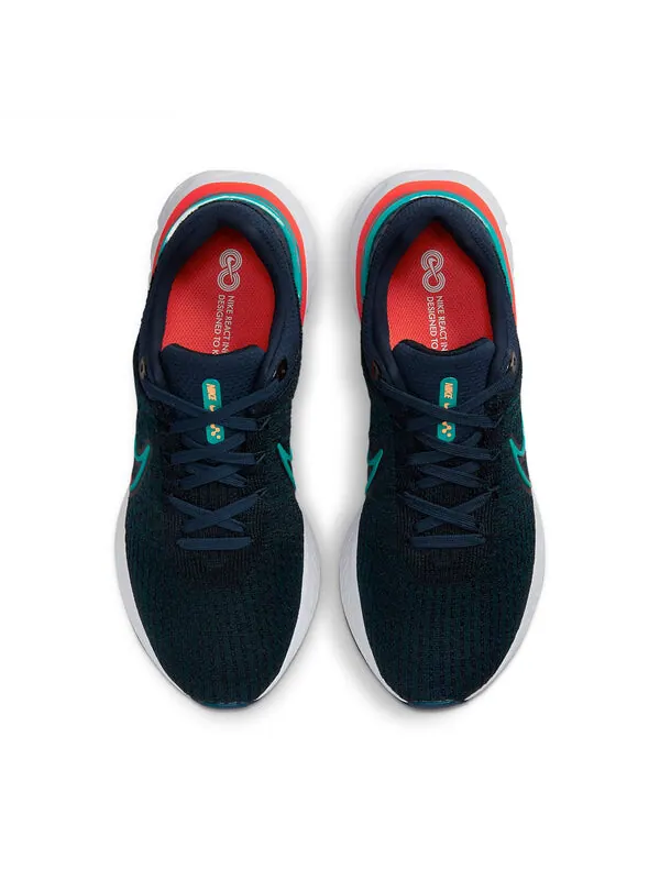 Кроссовки react infinity run flyknit 3 'obsidian bright spruce' Nike — изображение 4 из 4, белый/светлый/яркий