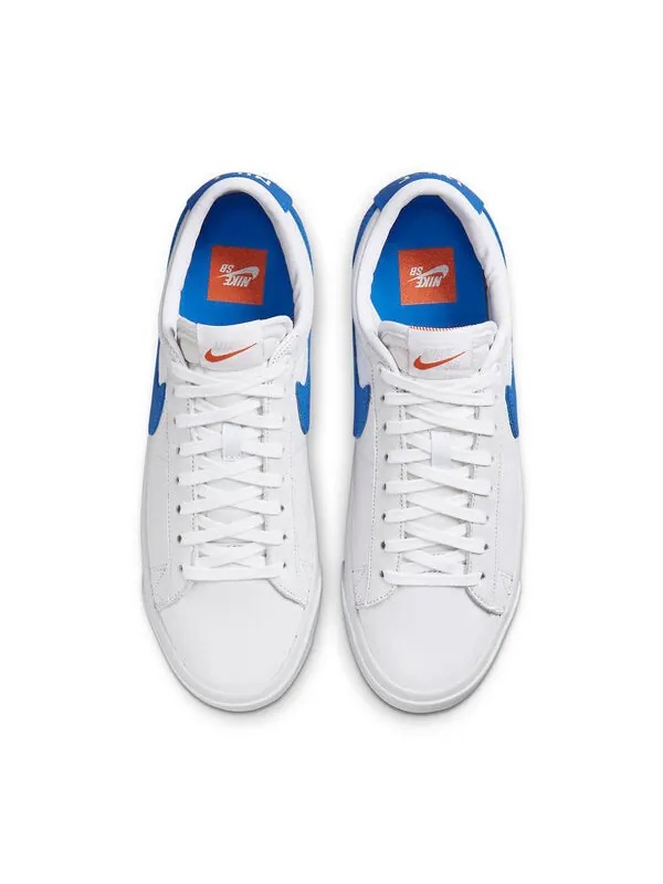 Кроссовки zoom blazer low pro gt iso sb Nike — изображение 4 из 4, белый/синий