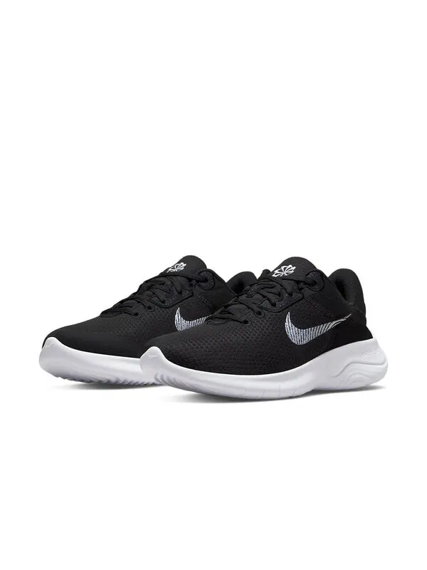 Кроссовки flex experience run 11 extra wide Nike — изображение 3 из 4, черный/белый