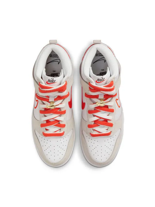 Кроссовки данки высокие se Nike — изображение 4 из 4, белый/-оранжевый