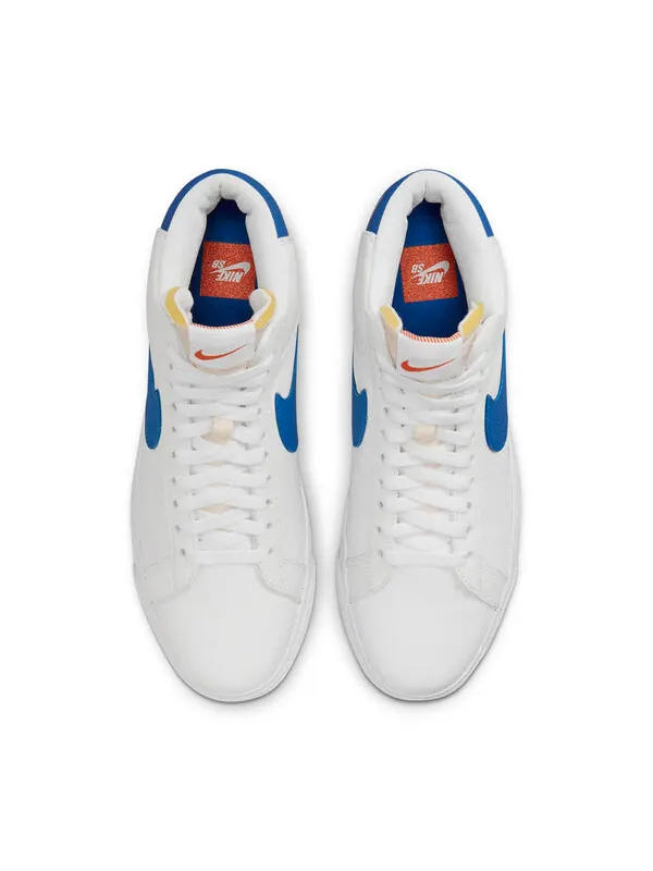 Кроссовки блейзер средний iso sb Nike — изображение 4 из 4, белый/синий
