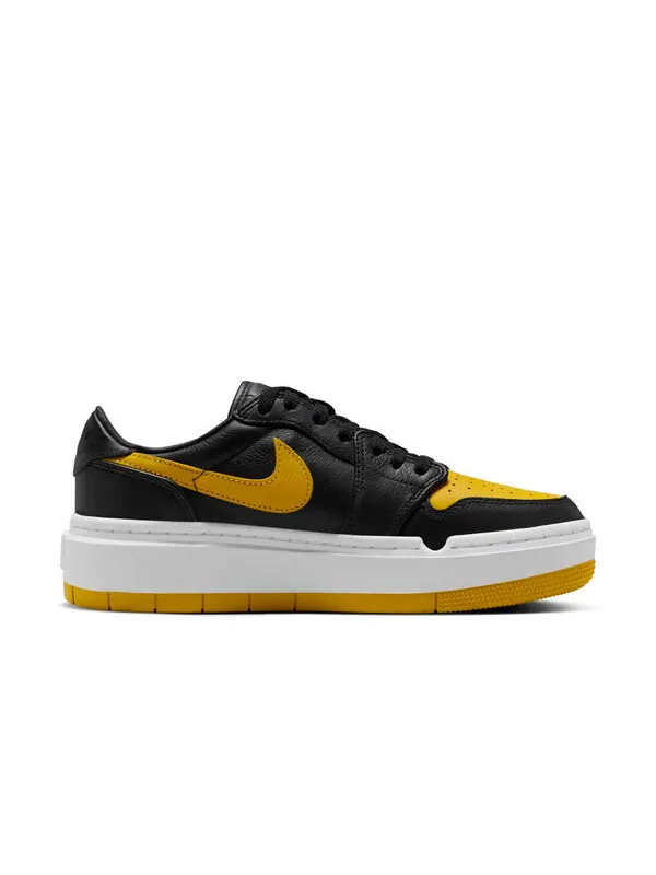Кроссовки 1 elevate low 'black yellow ochre' Air Jordan — изображение 2 из 4, черный/белый/желтый