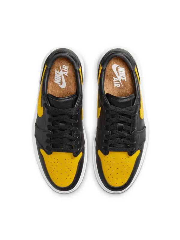 Кроссовки 1 elevate low 'black yellow ochre' Air Jordan — изображение 4 из 4, черный/белый/желтый