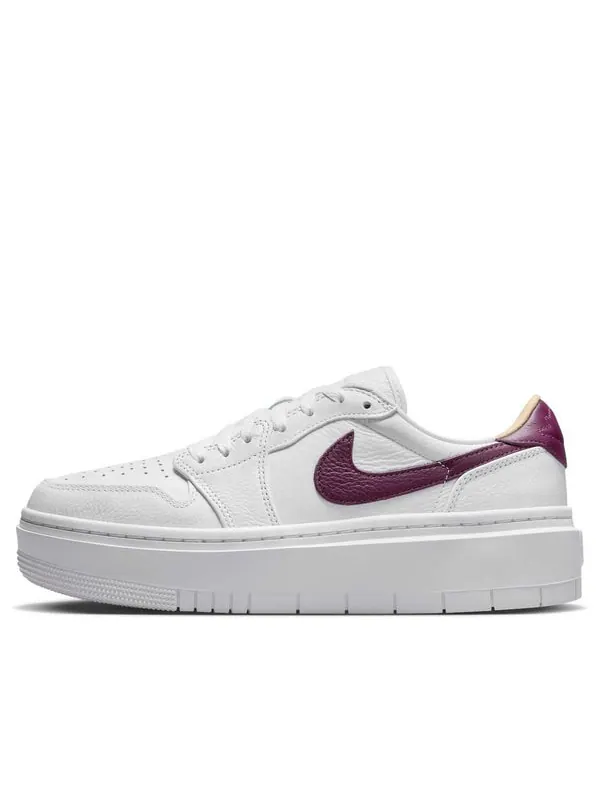 Кроссовки 1 elevate low 'white bordeaux' Air Jordan — изображение 1 из 4, белый/белый/белый