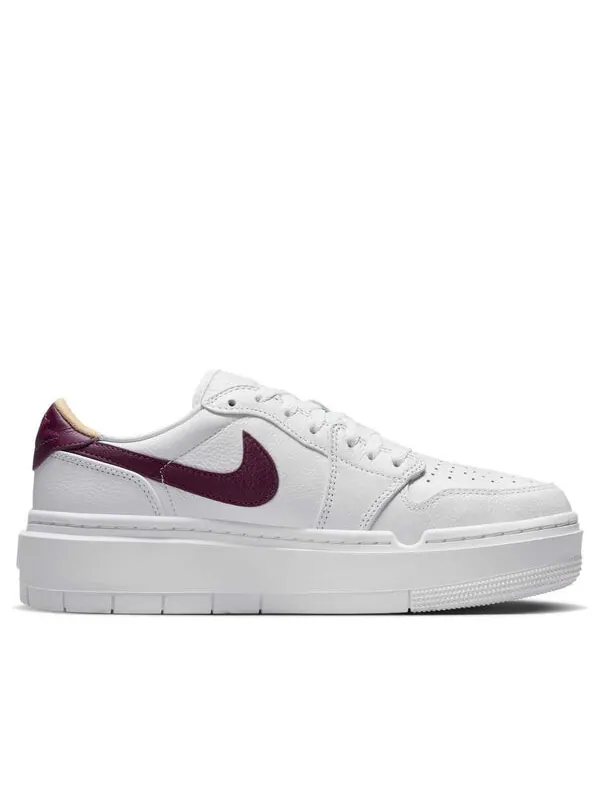 Кроссовки 1 elevate low 'white bordeaux' Air Jordan — изображение 2 из 4, белый/белый/белый