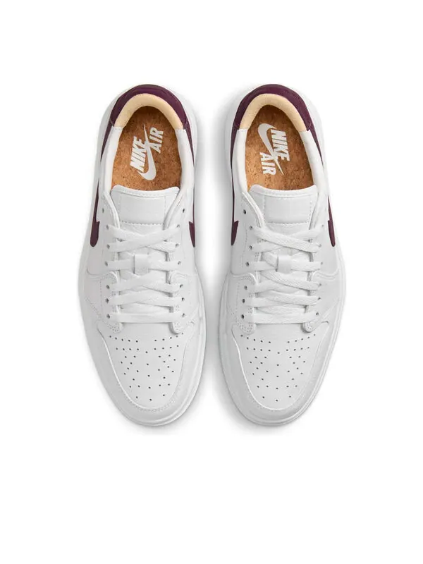 Кроссовки 1 elevate low 'white bordeaux' Air Jordan — изображение 4 из 4, белый/белый/белый