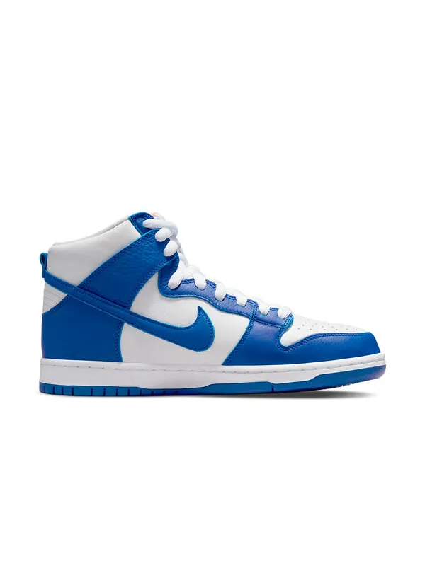 Кроссовки dunk high pro iso sb Nike — изображение 2 из 4, синий/белый/оранжевый