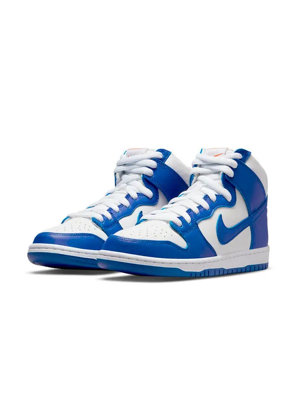 Кроссовки dunk high pro iso sb Nike — изображение 3 из 4, синий/белый/оранжевый