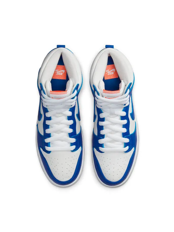 Кроссовки dunk high pro iso sb Nike — изображение 4 из 4, синий/белый/оранжевый