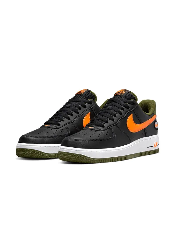 Кроссовки air force 1 '07 lv8 'hoops - black total orange' Nike — изображение 3 из 4, черный/желтый
