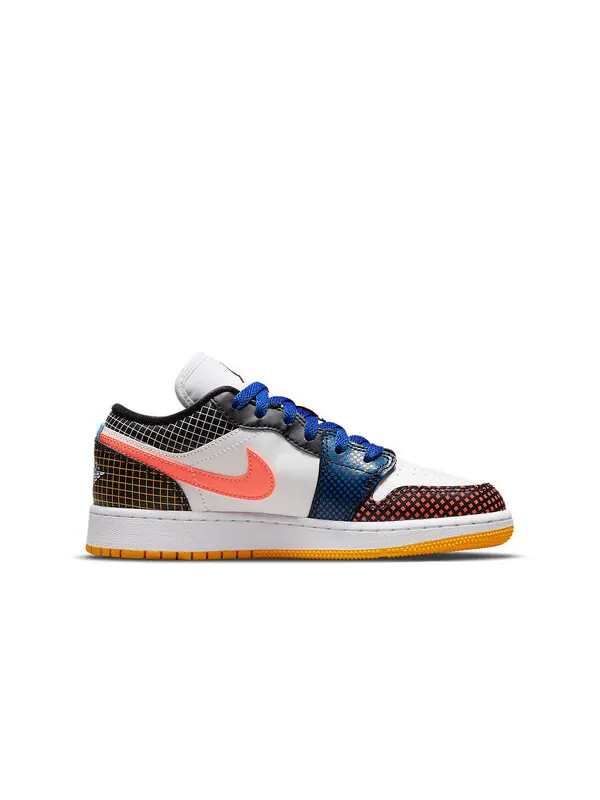 Кроссовки Air Jordan 1 Low MMD — изображение 2 из 4, белый/яркий/черный