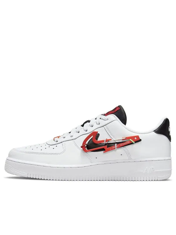 Кроссовки air force 1 '07 premium 'carabiner - white habanero red' Nike — изображение 1 из 4, белый/черный/красный