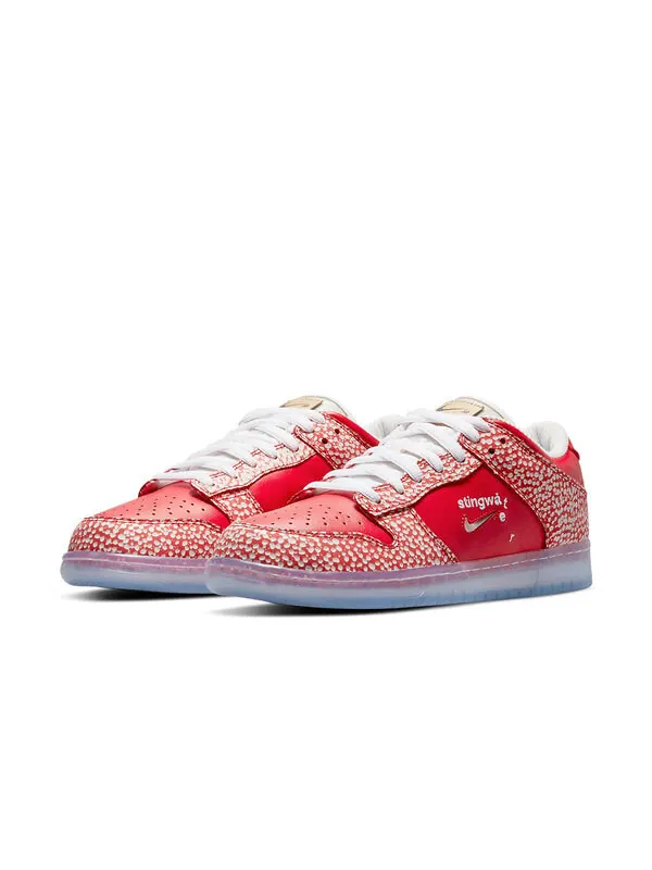 Кроссовки x stingwater sb dunk low Nike — изображение 3 из 4, красный/белый