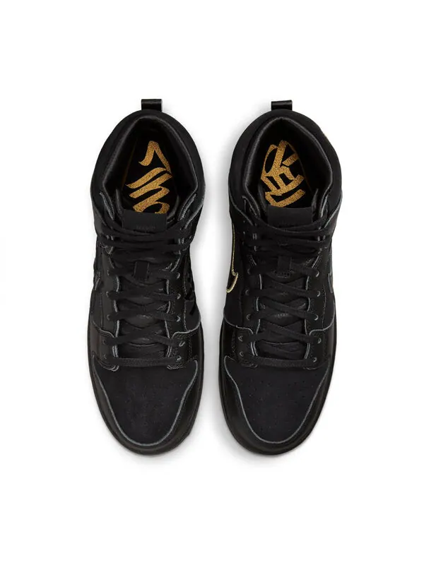 Кроссовки x faust sb dunk высокие Nike — изображение 4 из 4, черный/золотистый